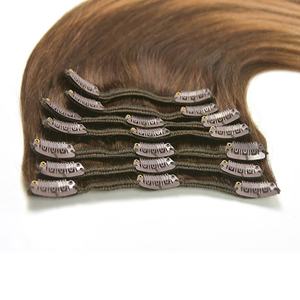 ISWEET Extensions de cheveux à clips de 10 pouces 70g Laavoo Cheveux humains naturels 100 peignes Femmes Cheveux à clips caucasiens - Product Image 1