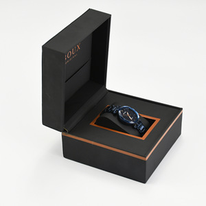 Boux Original <b>Watch</b> Box Rectangle 13.5x13.5x8.5cm Integrated Display Gift Storage <b>Case</b> - Product Image 4