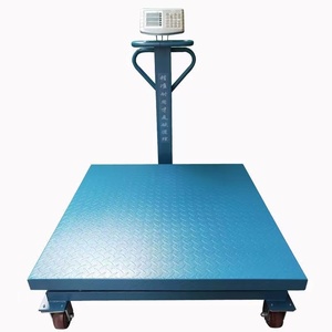 Phổ bánh xe di động tay đẩy kéo điện tử Quy mô, thương mại 1000 kg quy mô công nghiệp, hậu cần quy mô sàn, 1 tấn - Product Image 1