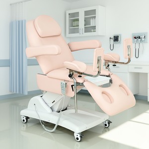 Mesa de Examen Ginecológico Eléctrica Portátil de Metal Resistente con 4 Motores, Silla Obstétrica para <span class=keywords><strong>Centro</strong></span> Médico - Product Image 1