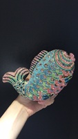 Amiqi MRY140 sac à strass poisson rouge mèche de sac de dîner vide en cristal métallique clouté à la main femmes pochette sacs de soirée