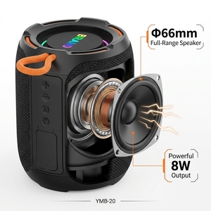 High Power 5W Full Range 66mm Driver Portable <b>Speaker</b> RGB Atmosphere Light TWS Interconnection Outdoor <b>Bluetooth</b> <b>Speaker</b> OEM ODM - Product Image 2
