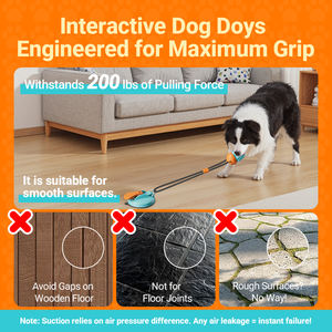 Mainan kunyah anak anjing dengan pengeluaran makanan | Bola latihan anjing untuk gigi | Mainan tali untuk pengunyah agresif - Product Image 3