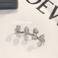 Bagues tendance pour femmes, styles hip-hop et bijoux pour femme, or 14K/18K avec diamants de laboratoire, Anillos Para Mujer