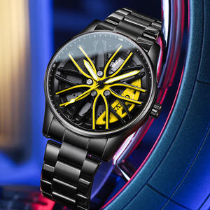 Relojes de Alta Calidad al por Mayor de Cuarzo a Prueba de Agua Deportivos con Llanta de Rueda Giratoria para Hombre - Product Image 3