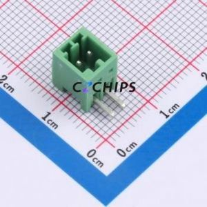 1881448 Plug-in Terminal Block Through hole Component (THT),P=2.5mm Connector 2.5mm Green Straight Pin 2P - Product Image 1