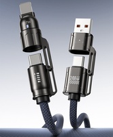 Kabel Data 4-in-1 Tipe-C Pengisian Daya Super Cepat 240W untuk iPhone, Ponsel Android & Printer dengan Pengisian Cepat dan Penggunaan di Mobil