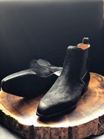 Bottines Chelsea en crin de cheval Cie pour hommes, classiques, à taille cintrée/à taille biseautée