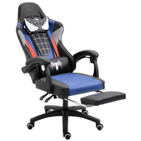 Chaise de jeu Spider-Man personnalisable, ergonomique, pivotante, pour PC, meilleure chaise de jeu de course à dossier haut avec repose-pieds