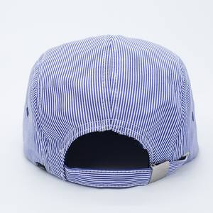 Gestreifte Patchwork-Stickerei 5-Panel Baseballkappe mit flachem Schirm für Herren und Damen – Frühling/Sommer, Streetwear, Retro, Hip-Hop, Koreanisch - Product Image 5
