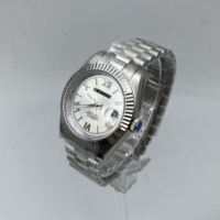 Montre mécanique automatique SEILOCE personnalisée, étanche 5 bars, en acier inoxydable 904L, avec verre saphir, mouvement japonais NH35, cadran romain lumineux