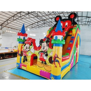 Tobogán Inflable Gigante de <span class=keywords><strong>Mickey</strong></span> <span class=keywords><strong>Mouse</strong></span> de PVC de Alta Calidad para Niños y Adultos, para Alquiler y Uso Familiar - Product Image 2