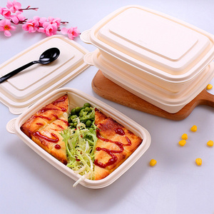 Eco Tableware Pricelist Environmentally Friendly Food Storage Containers Cornstarch Lunch Box