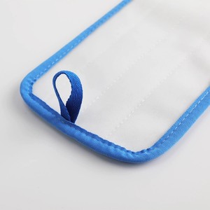 <b>Flat</b> <b>Mop</b> Cloth Replacement 45x14cm 65x14cm 95x14cm Blue Polyester For Commercial Use Hotel Property Hospital - Product Image 3