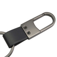 Porte-clés en cuir petit mode simple couleur couleur claire porte-clés voiture clé pendentif cadeau