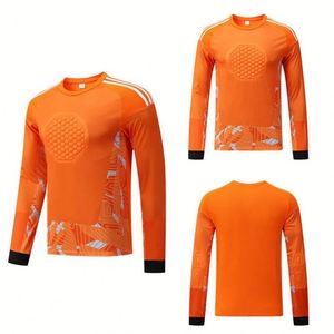 Uniforme de Portero de Fútbol Unisex Barato al por Mayor, Uniforme Deportivo Personalizado para Entrenamiento, Nuevo Diseño Transpirable, Talla Grande, Amarillo - Product Image 3