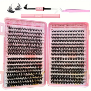 Expédition rapide, <span class=keywords><strong>cils</strong></span> en cluster DIY, stock en entrepôt US/UE, <span class=keywords><strong>cils</strong></span> individuels, livraison en 3 à 7 jours, pas d'attente douanière - Product Image 1