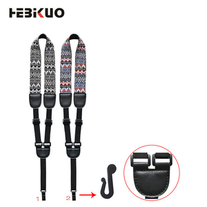 Correas para <span class=keywords><strong>ukelele</strong></span> de guitarra clásica vintage con múltiples patrones de costura de algodón y cuero hecho a mano a <span class=keywords><strong>la</strong></span> venta - Product Image 1