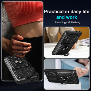 100% Fit multi-fonction fente pour carte étui de téléphone pour <span class=keywords><strong>Xiaomi</strong></span> <span class=keywords><strong>Redmi</strong></span> <span class=keywords><strong>Note</strong></span> 14 Pro 4G porte-anneau de doigt couverture arrière - Product Image 6