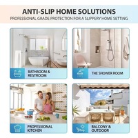 Crème Gel Antidérapante Professionnelle Invisible, Liquide Antidérapant Durable pour Carrelage Céramique, Douche, Cuisine, Balcon, Sol Humide