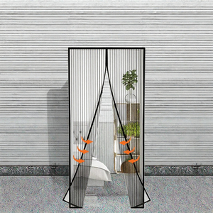 Moustiquaire magnétique moderne mains libres en maille avec fonction <span class=keywords><strong>anti</strong></span>-insectes pour fenêtres, extérieur et salle de bain - Product Image 4
