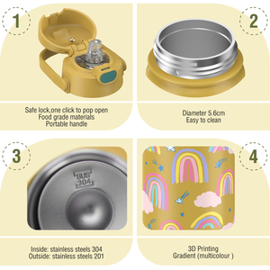 Wholesale Customized Children's 3d Printed <b>Vacuum</b> Flask New <b>Portable</b> With Classic Design For Outdoor Travel - Product Image 4