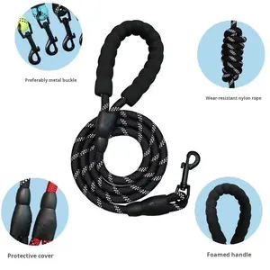 Tali Anjing Reflektif Nylon Baru untuk Anjing Sedang & Besar Tali Hewan Peliharaan Anti-Lepas dari Penjualan Langsung Zhejiang - Product Image 2