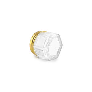 Mini Frasco de Vidrio Transparente Hexagonal de 15 ml para Almacenamiento de Alimentos, con Tapa Metálica de Rosca - Product Image 6