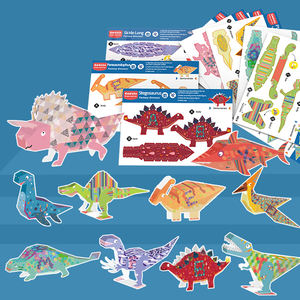 Protection de l'environnement <span class=keywords><strong>couleur</strong></span> Animal enfants bricolage manuel <span class=keywords><strong>Origami</strong></span> <span class=keywords><strong>jeu</strong></span> éducatif simple face 3D pliant papier <span class=keywords><strong>Origami</strong></span> jouets - Product Image 6