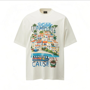 เสื้อยืดสำหรับผู้ชาย50ชิ้นพิมพ์ลายโดยตรงดีไซน์วินเทจปรับแต่งได้ตามต้องการ - Product Image 1