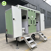 Goeasy Wholesale Modern Design Double Cabin Modular Outdoor Portable Toilet Steel Restroom Trailers