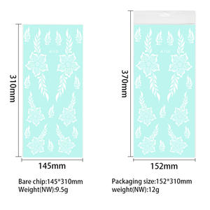 Tatuaggi Temporanei all'Henné per Mani e Braccia, Adesivi Decorativi con Fiori e Farfalle, Bianchi e Marroni, Stile Retrò Impermeabile - Product Image 3