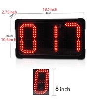 Sistema de Conteo Digital LED de 3 Dígitos, Pantalla Electrónica de Número para Contadores