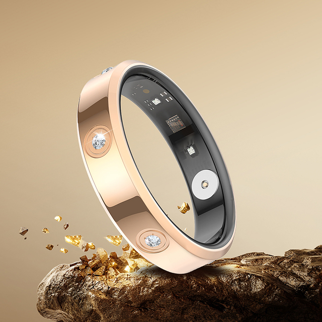 HR01 Smart Ring V5.4 IP68 HR Monitor Dynamic Intelligent Detect Health Status Ultra Thin Smart Ring with App Use