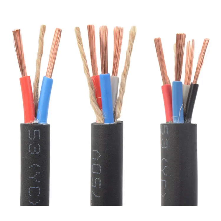 Waterproof Rubber Insulated Flexible Cable 2 3 4 Core 1.5 2.5 4 6mm Yc Cabtyre Rubber Sheathed Cable