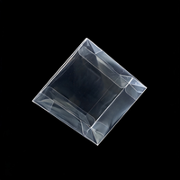 Boîte d'emballage en plastique PET/PVC transparente, jetable et écologique, avec gaufrage et double rabat, pour présentoirs de produits, personnalisable