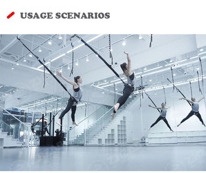 Ceinture de résistance en grande quantité Équipement de sport Home Gym <span class=keywords><strong>Bungee</strong></span> Fly <span class=keywords><strong>Bungee</strong></span> Équipement de danse - Product Image 6