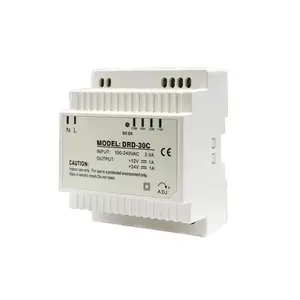 Din Rail 60W dual output industrial power supply 5V 12V 24V output 24 volt dc power supply DRD-60A /B/C 24 v