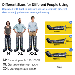 Botas de bomba de Dvt de masaje de compresión de aire para atletas, piernas y pies, máquina de presoterapia profesional de recuperación hinchada - Product Image 6