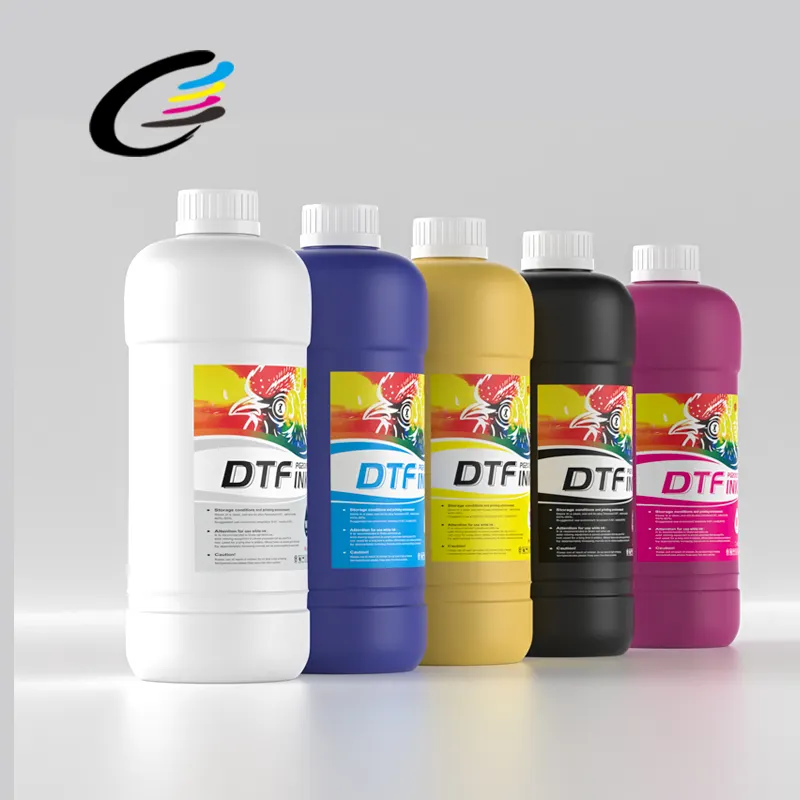 Fcolor sản xuất 1L cmykww dtf mực cho máy in phun mực dtf mực
