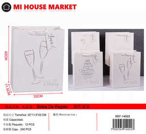 Sacchetto Regalo per Matrimonio Mi House Market, Stampa Monocolore, Bomboniera per Feste - Product Image 1