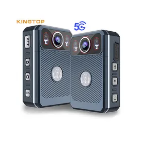 Kingtop Newest 5G Smart Phone Body Worn Camera Audio Video Intercom HD Mini Security Long Hours Body Camera with Touch Screen