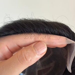 วิกผมแท้ Versalite Virgin Hair แบบธรรมชาติ มองไม่เห็นรอยต่อ สำหรับผู้ชาย  แบบโมโนบางพิเศษ  สำหรับติดตั้งด้านหน้า  วิกผมเสริม<span class=keywords><strong>ผม</strong></span>แท้ - Product Image 1