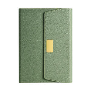 Bloc-notes A5 en cuir Hjd avec reliure cousue, pour le bureau, portable, papier vierge - Product Image 1