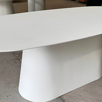 Table à manger extensible moderne ET-03 en placage de bois, gain de place pour salle à manger