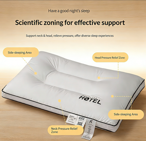 <span class=keywords><strong>Oreiller</strong></span> de cou minimaliste en coton écologique, personnalisé pour hôtels cinq étoiles, soutien lombaire, aide au sommeil, pour la maison - Product Image 3