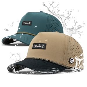 Casquette de golf Melin Hats Trucker Hat à 5 panneaux, imperméable, perforée et découpée au laser sur mesure, avec visière incurvée et cordon en maille - Product Image 1
