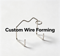 Support en fil d'acier au carbone sur mesure, formé sur mesure (couleur, taille, forme), pièces métalliques formées sur mesure pour quincaillerie de meubles