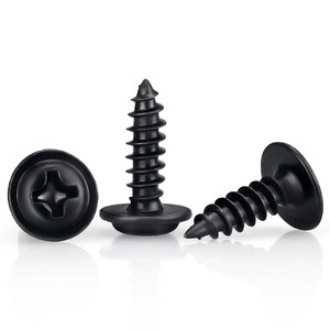 Vis autotaraudeuses ROCCPS M1.2 M4 M5 à tête Phillips avec rondelle, en acier au carbone, traitement d'oxydation noire, pour l'industrie de la construction - Product Image 2