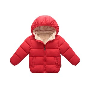 Abrigos para Niños en Oferta, Abrigo de Invierno Grueso y Suave con Capucha Desmontable, Abrigo Informal de Color Sólido para Bebés - Product Image 5